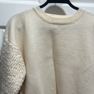 Cream Oversized White Sweater.